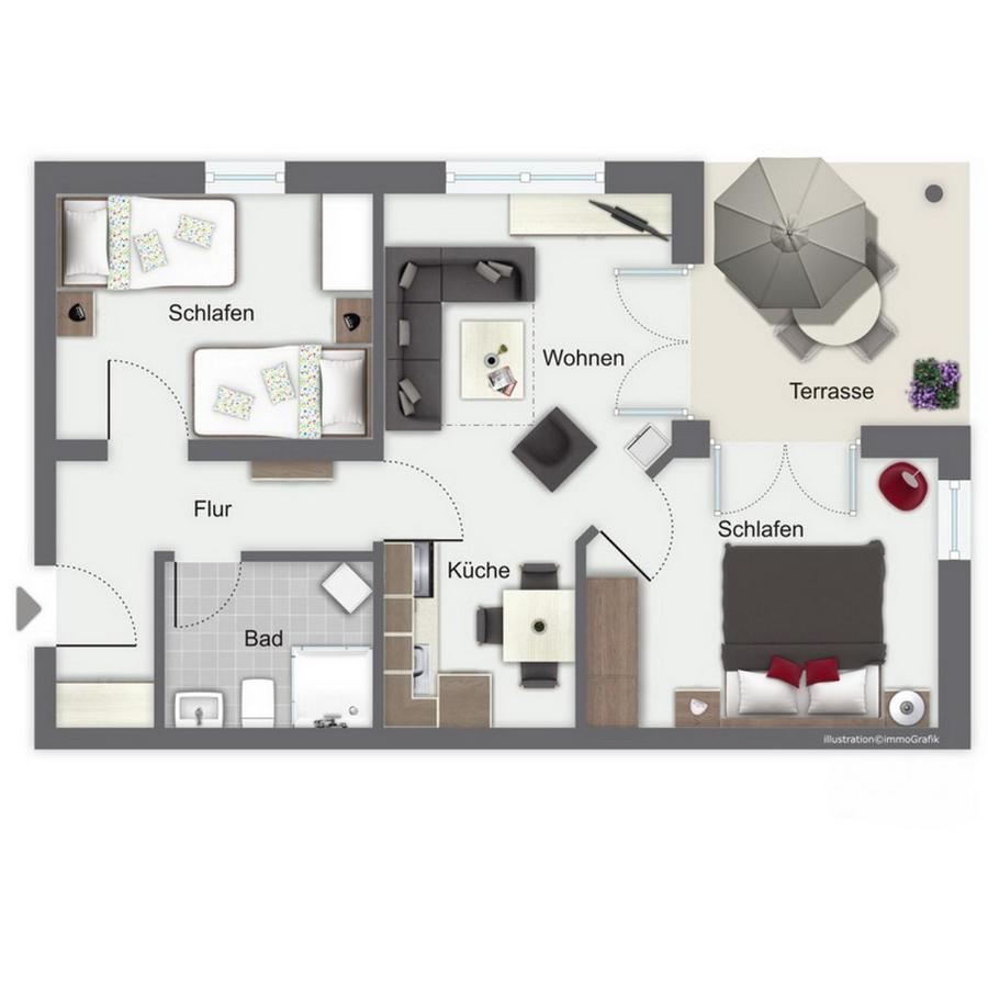 Duenenblick Wohnung 38 博尔滕哈根 外观 照片